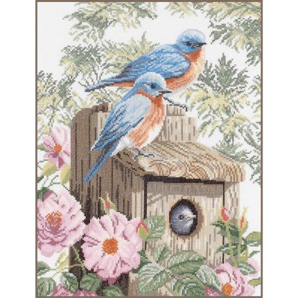 LANARTE Garden blue birds